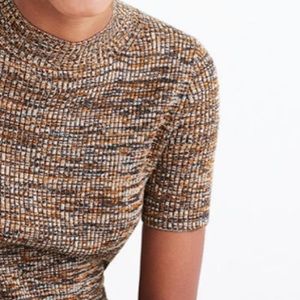 Marled Slim Mockneck Sweater Dress